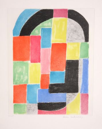 Incisione Delaunay - Composition with Arc