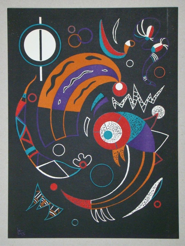 Litografia Kandinsky - Comètes