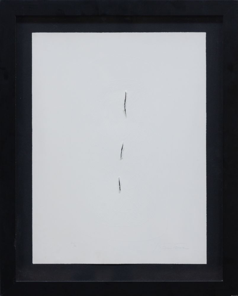 Incisione Fontana - Concetto spaziale, 1967