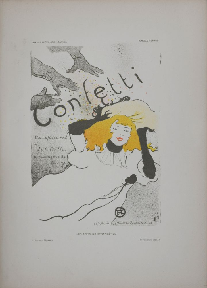 Litografia Toulouse-Lautrec - Confetti, 1897