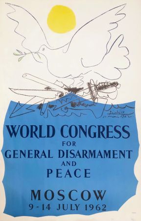 Litografia Picasso - Congrès pour la Paix