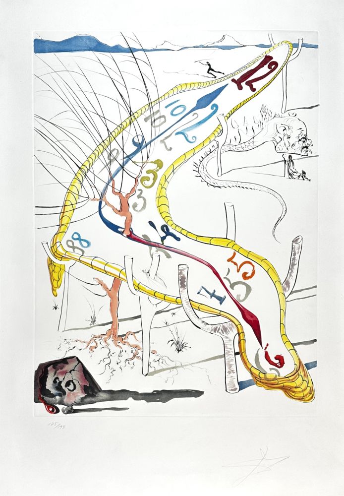 Incisione Dali - Conquest of Cosmos Frozen Watches of Space Time