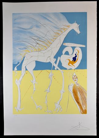 Incisione Dali - Conquest of Cosmos Saturnian Giraffe