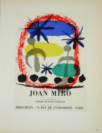 Litografia Miró - Constellation Galerie Berggruen 