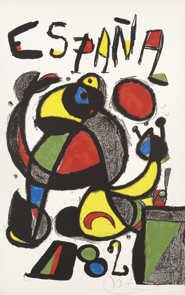 Litografia Miró - Copa del mundo de futbol