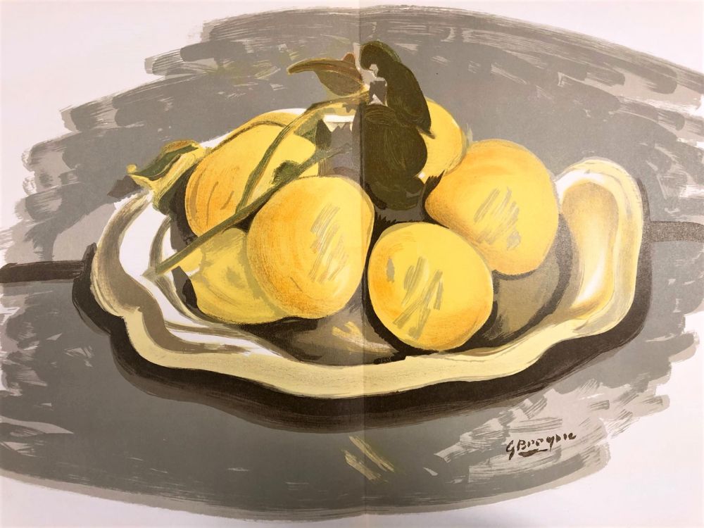 Litografia Braque - Corbeille de fruits