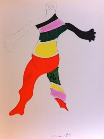 Incisione Miró (After) - Costume de la toupie