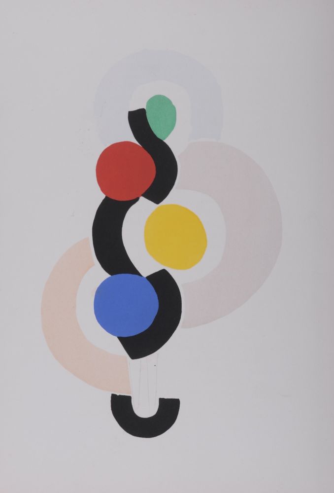 Pochoir Delaunay - Costumes (C), 1969