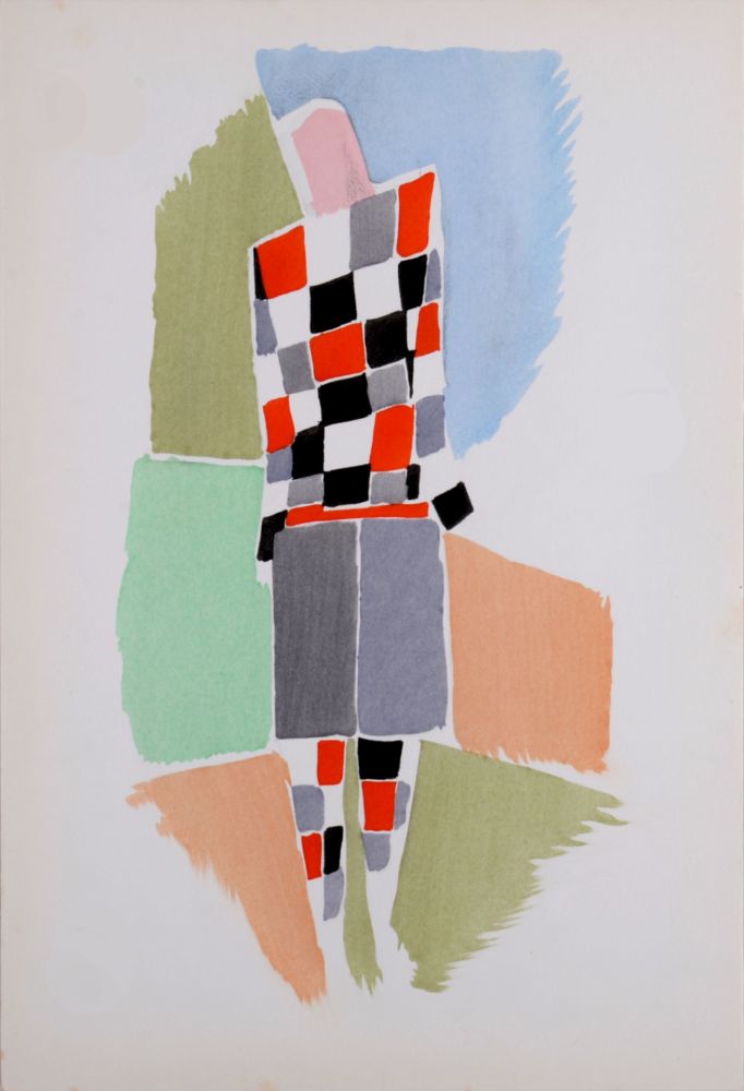 Pochoir Delaunay -  Costumes (R), 1969