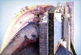 Incisione Thiebaud - Country City