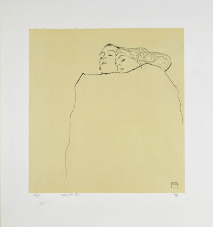 Litografia Schiele - Couple Endormi, 1909 | Sleeping Couple, 1909