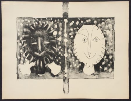 Litografia Picasso - Couverture Mourlot I (B. 591)