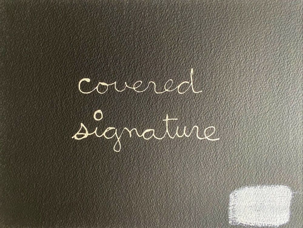 Serigrafia Vautier - Covered signature