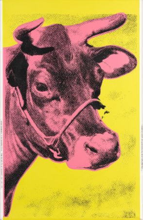 Serigrafia Warhol - Cow (pink)