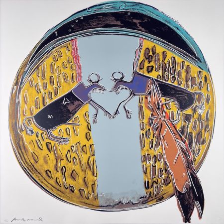 Serigrafia Warhol - Cowboys and Indians: Plains Indian Shield II.382