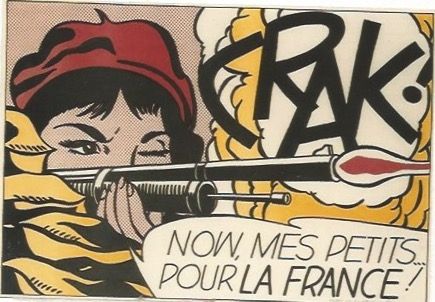 Litografia Lichtenstein - CRAK! Now mes Petits ... pour la France!