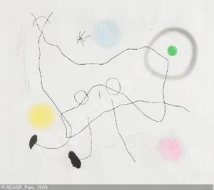 Acquatinta Miró - Crapaud Lyre