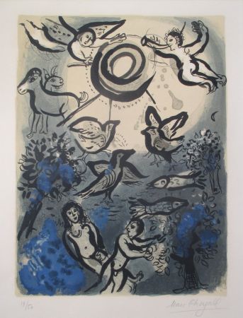 Litografia Chagall - Creation