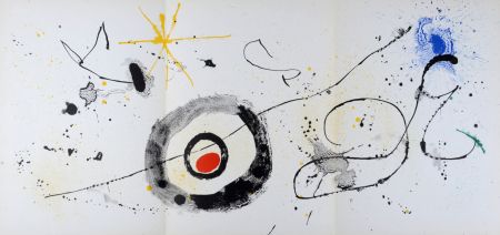 Litografia Miró - Crossing the Mirror, 1963