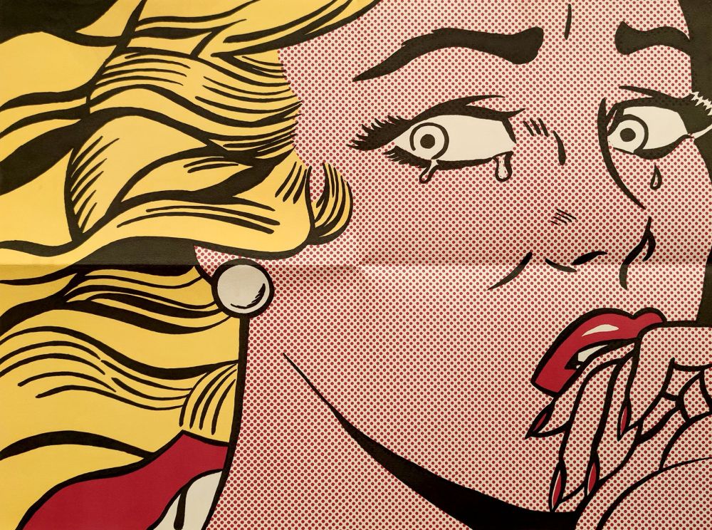 Litografia Lichtenstein - Crying Girl - Leo Castelli mailer