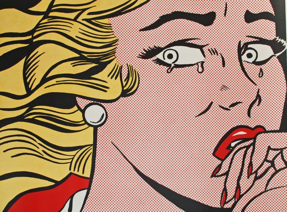 Litografia Lichtenstein - Crying Girl (mailer)