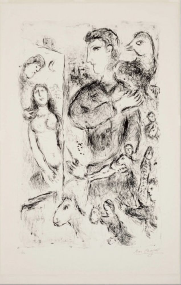 Litografia Chagall - Création