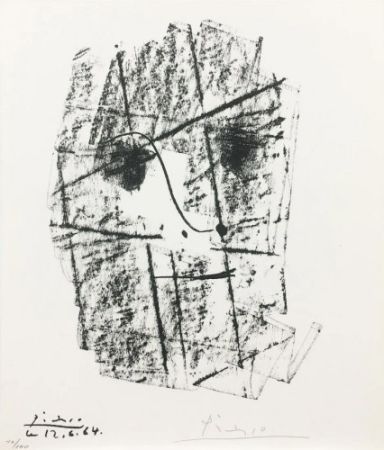 Litografia Picasso - Cubist Portrait of Kahnweiler