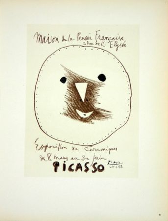 Litografia Picasso (After) - Céramiques 