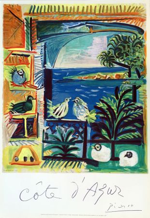 Litografia Picasso - Côte d'Azur