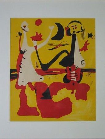 Pochoir Miró - D' ACI I D'ALLA