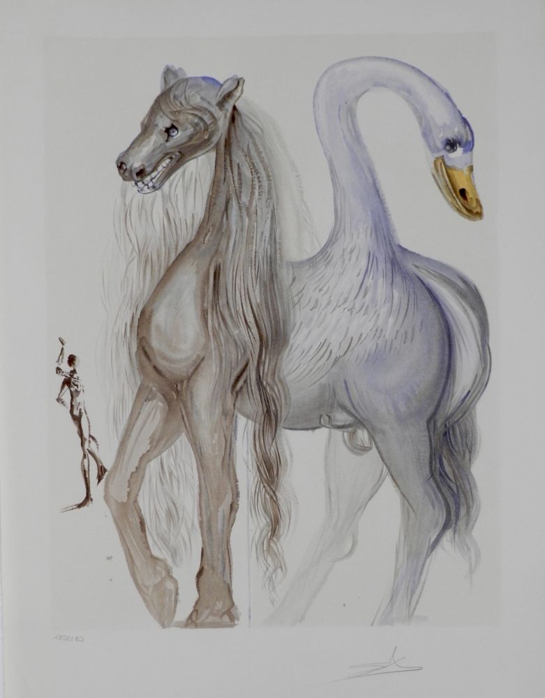 Litografia Dali - Dalinean Horses Horace's Chimera