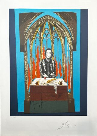 Litografia Dali - Dali's Inferno with Original Portfolio Case 