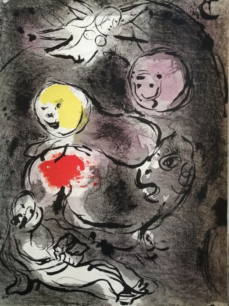 Litografia Chagall - Daniel avec les lions