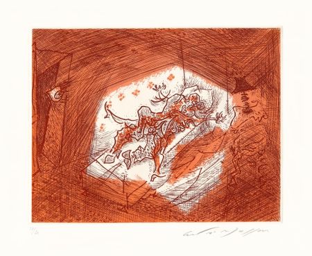 Acquaforte Masson - Dans l'alcôve