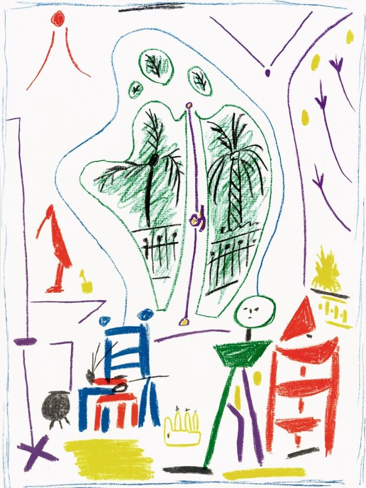 Litografia Picasso - Dans l'Atelier de Picasso