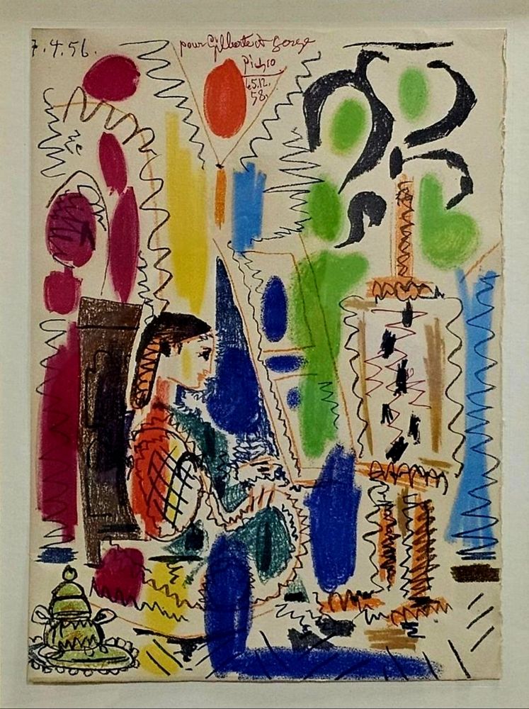 Litografia Picasso - Dan's l'atelier de Picasso 
