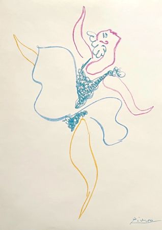Litografia Picasso - Danseuse