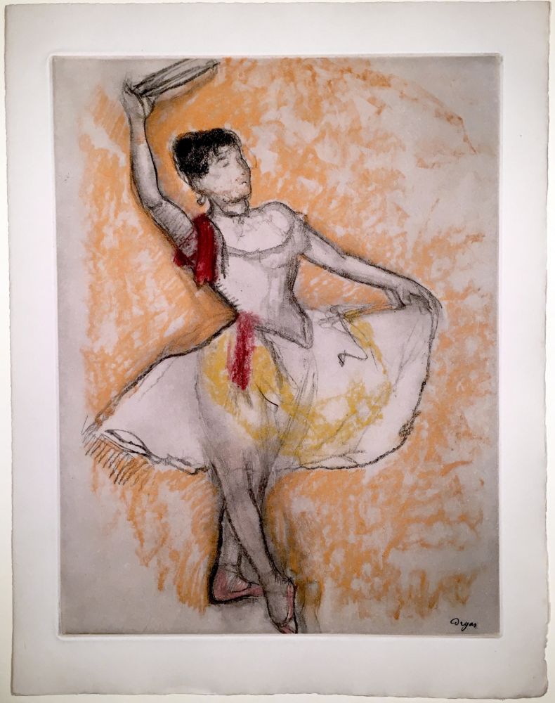 Acquaforte E Acquatinta Degas - Danseuse au tambourin (1882)
