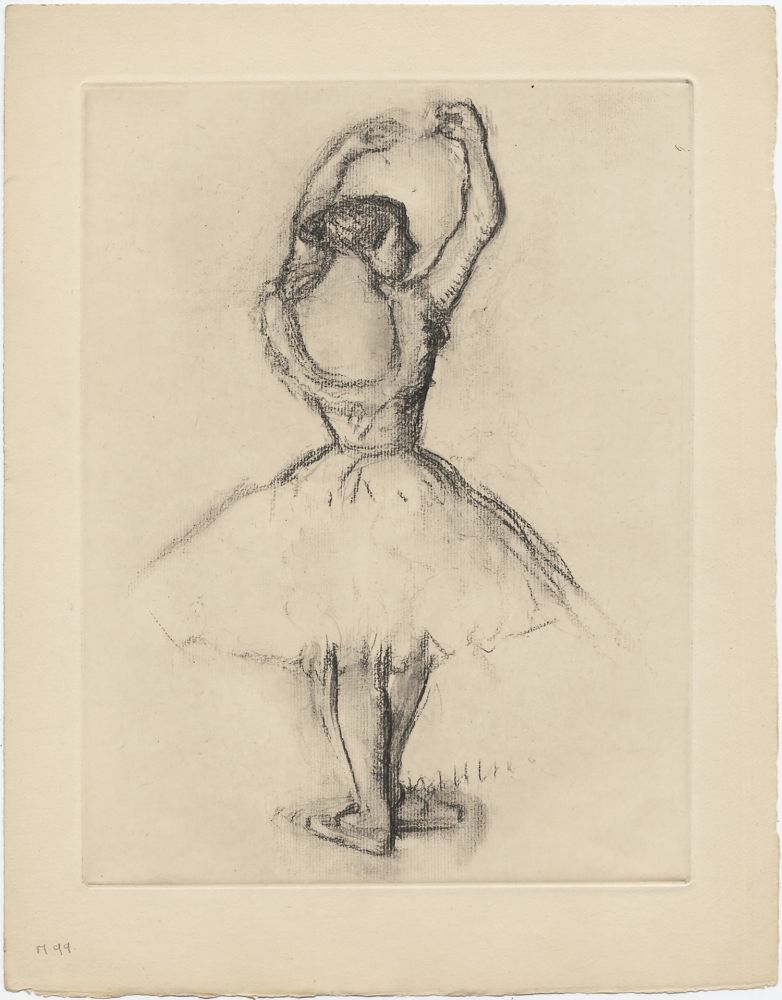 Acquaforte Degas - Danseuse (étude, vers 1878-1880)