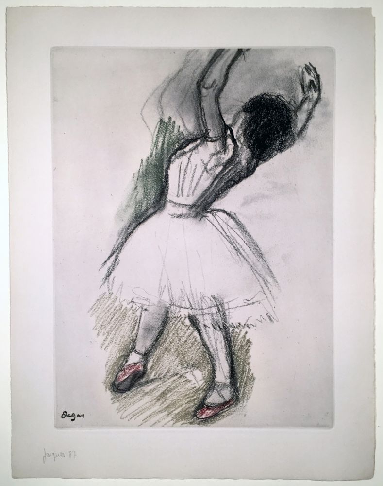 Acquaforte E Acquatinta Degas - Danseuse (étude, vers 1880)