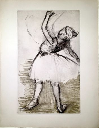 Acquaforte E Acquatinta Degas - Danseuse (étude, vers 1880)