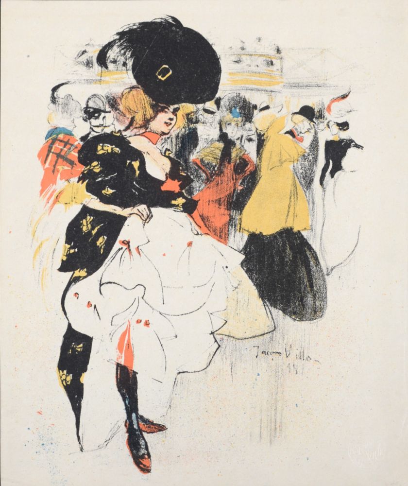 Litografia Villon - Danseuses au Moulin Rouge, 1899