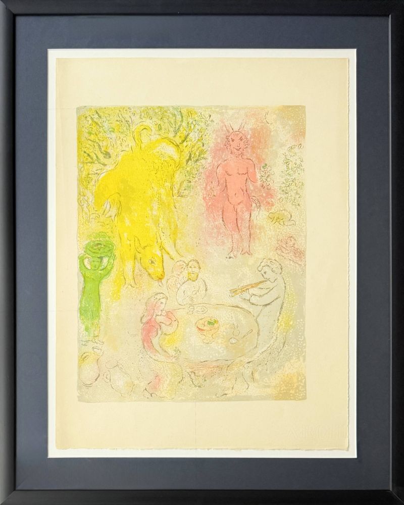 Litografia Chagall - Daphnes and Chloé, Planche XXIII (trial proof)