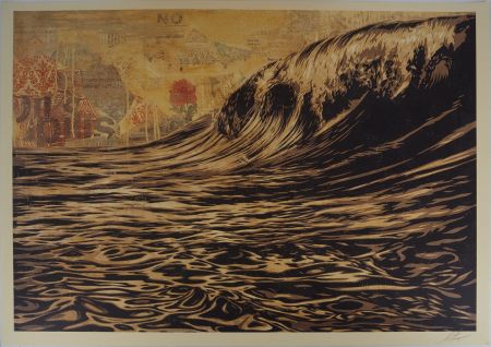 Serigrafia Fairey - Dark Wave