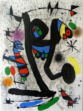 Litografia Miró - Das Schmetterlingmädchen