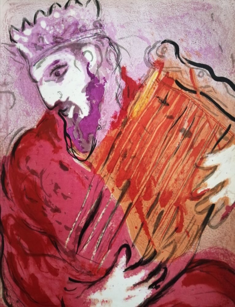 Litografia Chagall - David