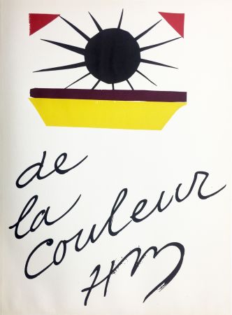 Litografia Matisse - DE LA COULEUR  (Pour la revue Verve n°13, 1945)
