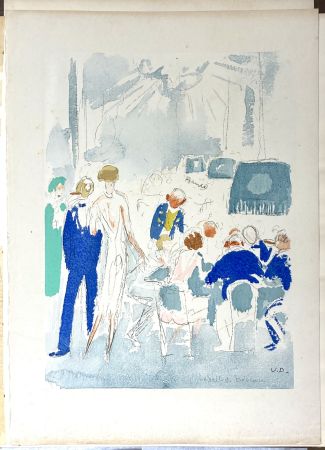 Pochoir Van Dongen - Deauville, la salle de baccara - 1931