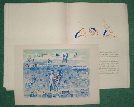 Libro Illustrato Van Dongen - DEAUVILLE par Paul Poiret. 10 AQUARELLES DE VAN DONGEN (1931)