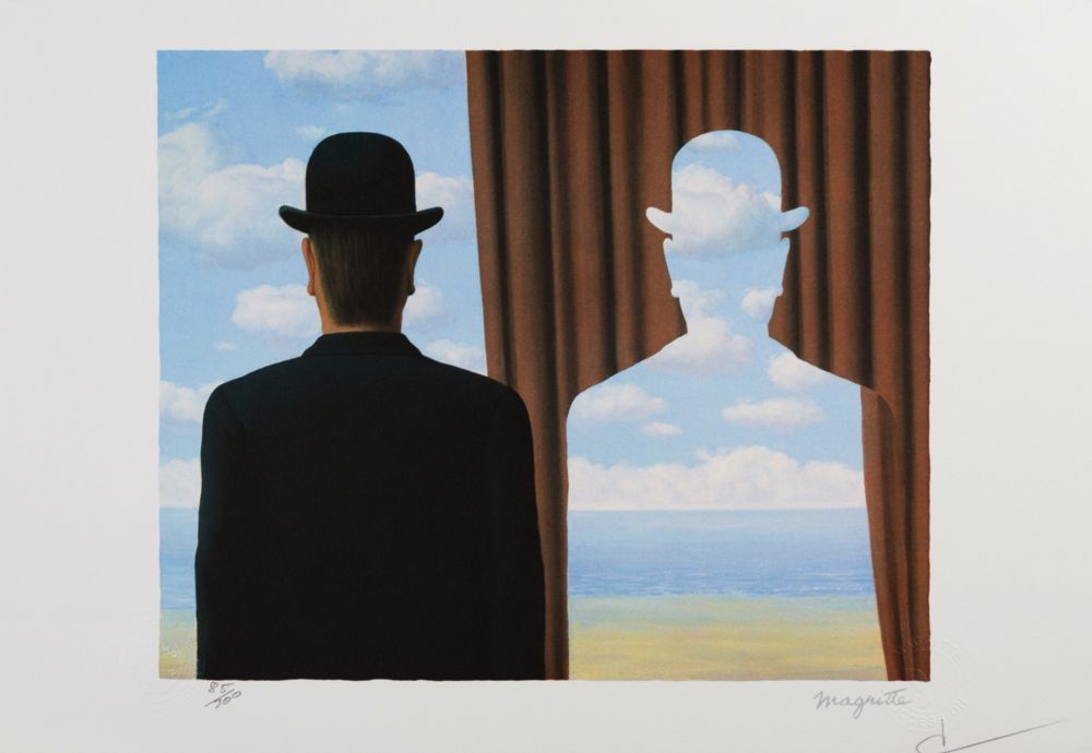 Litografia Magritte - Decalcomanie